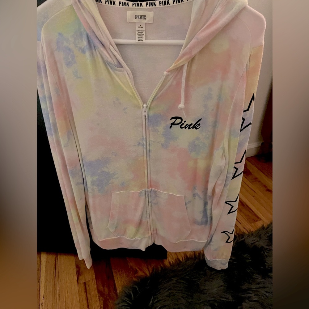 VS PINK TYE DYE Light Zip Up